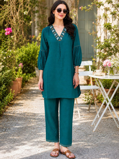 Nayam By Lakshita Embroidered Tunic with Trousers