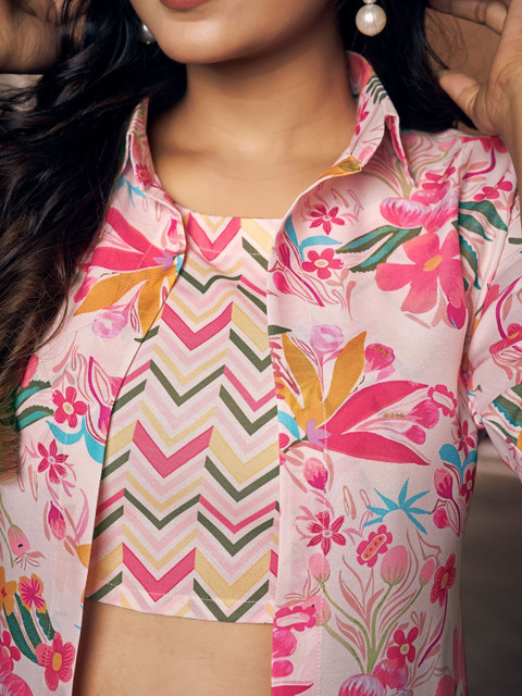 GENZILOOKS Floral Printed Tunic with Trousers - Image 3