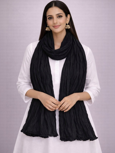 SAHINA DUPATTA Pack Of 2 Pom Pom Cotton Dupatta - Image 4