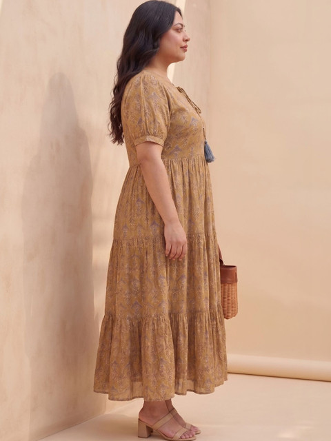 Sangria Ethnic Motifs Print A-Line Maxi Dress - Image 2