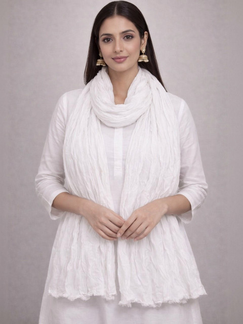 SAHINA DUPATTA Pack Of 2 Pom Pom Cotton Dupatta - Image 5