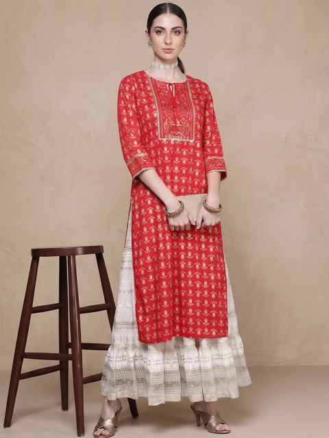KSUT Women Floral Printed Kurta