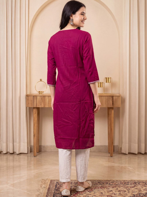 Indo Era Women Embroidered Thread Work Kurta - Image 6