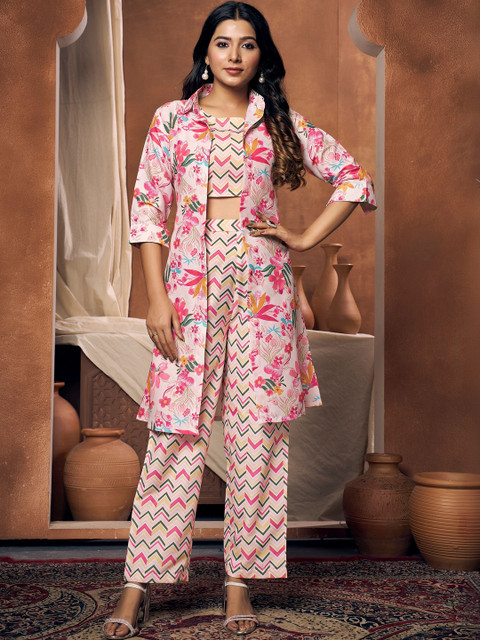 GENZILOOKS Floral Printed Tunic with Trousers - Image 6