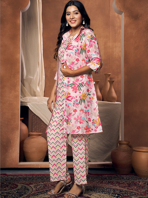 GENZILOOKS Floral Printed Tunic with Trousers - Image 5