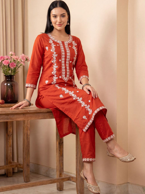Indo Era Embroidered Tunic with Trousers