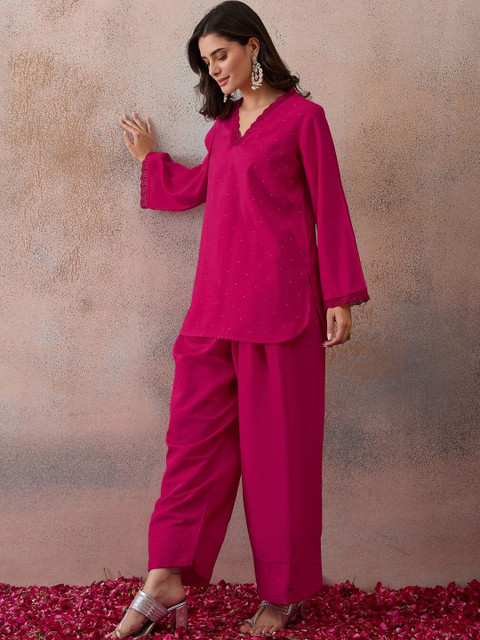 SKYLEE Embellished Tunic with Palazzos - Image 6