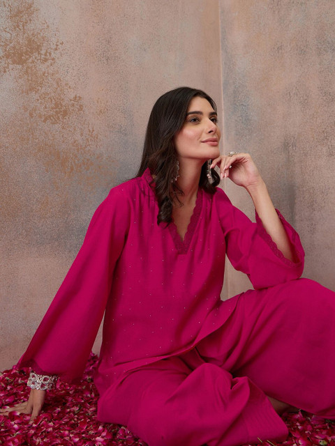 SKYLEE Embellished Tunic with Palazzos - Image 5