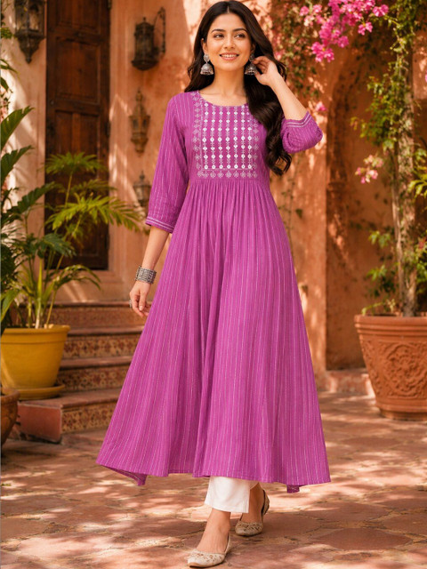 Anouk Mirage Women Embroidered Thread Work Anarkali Kurta
