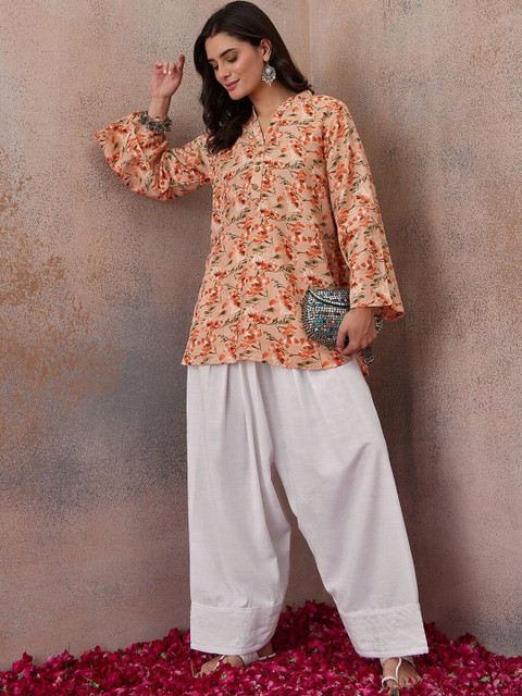 SKYLEE Floral Printed Tunic with Palazzos - Image 7
