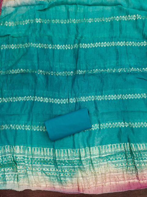 Rangtulika Ethnics Embroidered Pure Cotton Unstitched Dress Material - Image 4