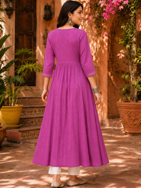 Anouk Mirage Women Embroidered Thread Work Anarkali Kurta - Image 2
