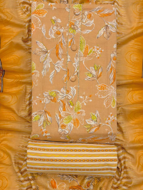 CLEMIRA Printed Pure Cotton Unstitched Dress Material - Image 2
