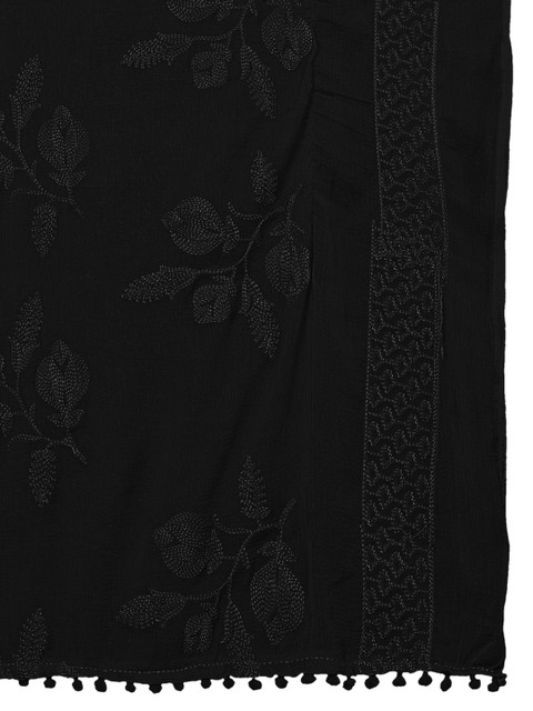 KALINI Embroidered Dupatta with Thread Work - Image 4