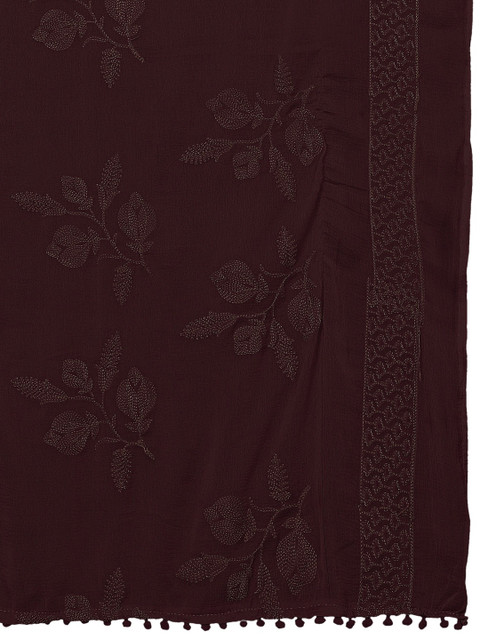 KALINI Embroidered Dupatta with Thread Work - Image 4