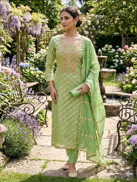 F 13 STUDIO Embroidered Unstitched Dress Material