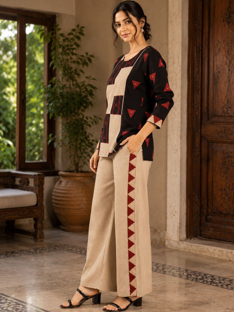 GULMEHAK Cotton Printed Tunic with Palazzos - Image 3