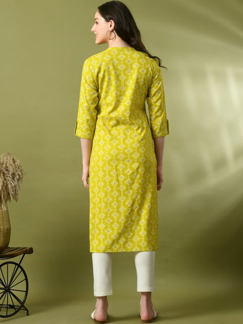 Sangria Women Ethnic Motifs Printed Kurta - Image 6