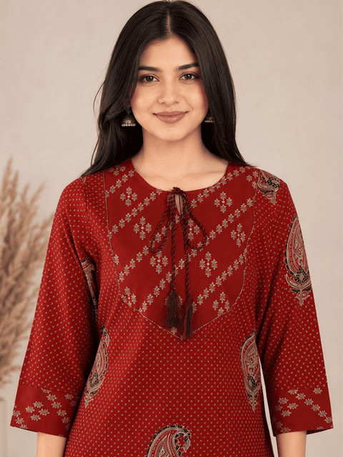 KALINI Women Paisley Printed Kurta - Image 3