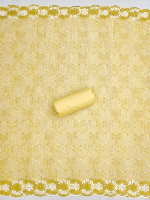 Rangtulika Ethnics Embroidered Unstitched Dress Material - Image 4