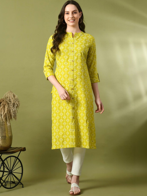 Sangria Women Ethnic Motifs Printed Kurta - Image 5