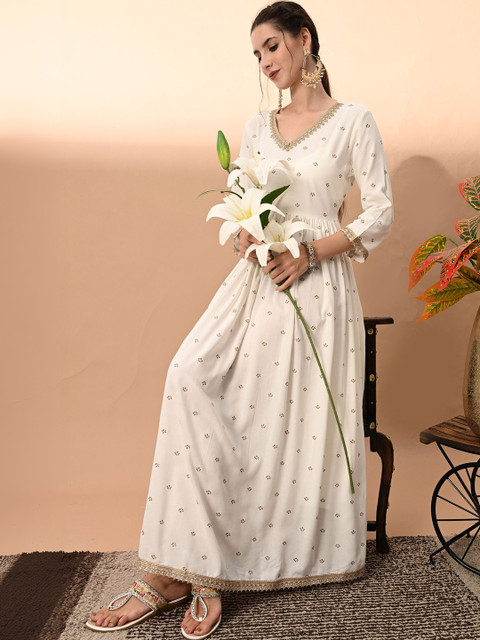 Sangria Women Embellished Gotta Patti Kurta