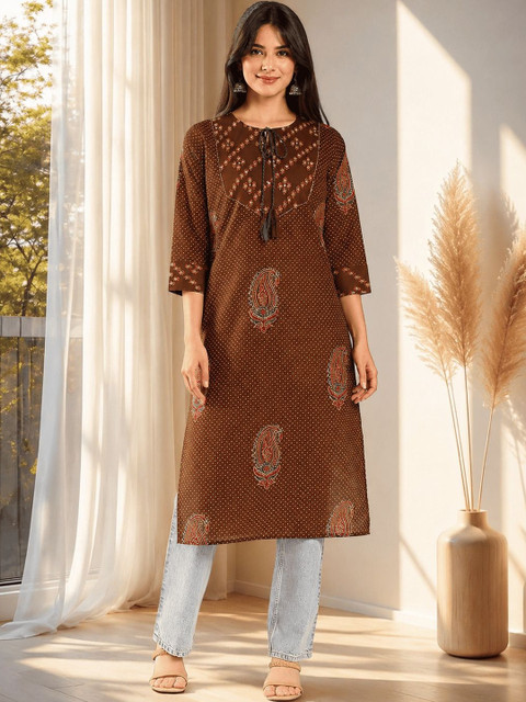 SZN Women Ethnic Motifs Printed Indie Prints Kurta