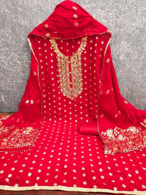 Rangtulika Ethnics Embroidered Unstitched Dress Material