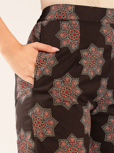 SZN Cotton Printed Top with Palazzos - Image 5