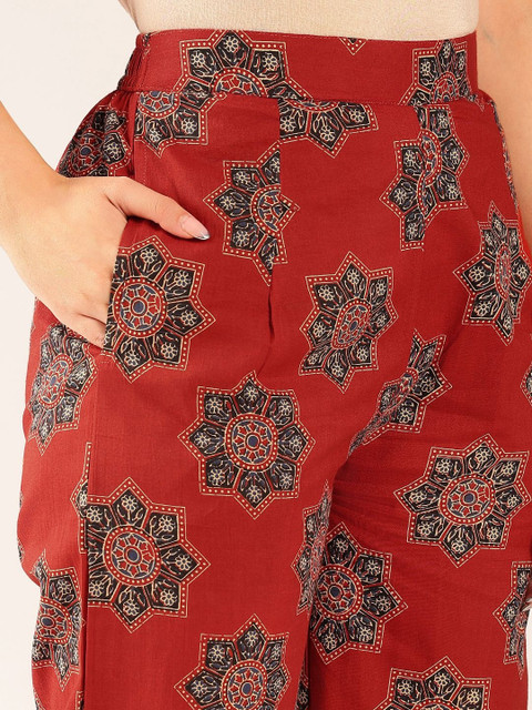 SZN Cotton Printed Tunic with Trousers - Image 5