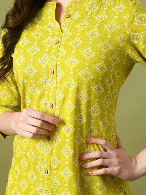 Sangria Women Ethnic Motifs Printed Kurta - Image 7