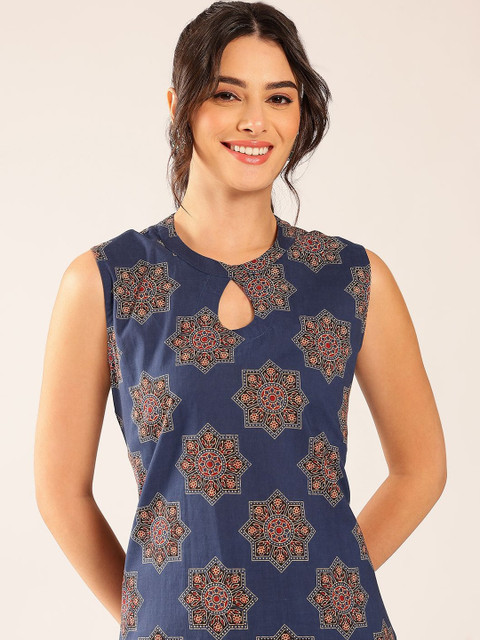 SZN Cotton Printed Tunic with Palazzos - Image 5