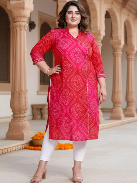 KALINI Women Bandhani Printed Indie Prints Kurta