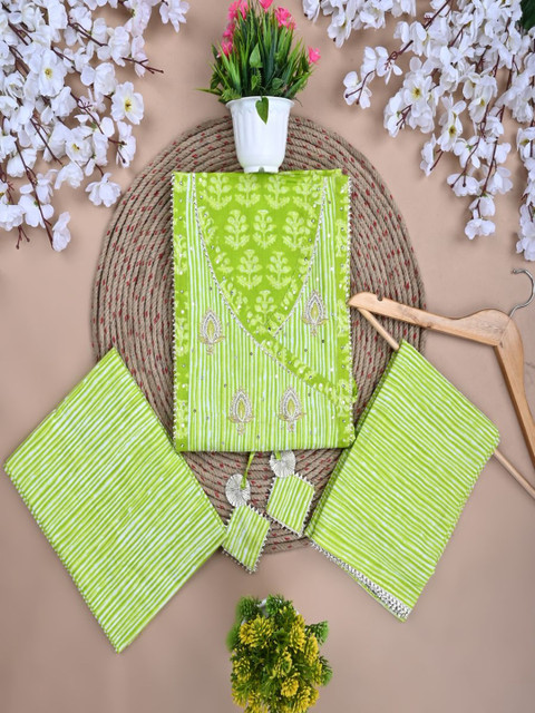 FrionKandy Printed Pure Cotton Unstitched Dress Material
