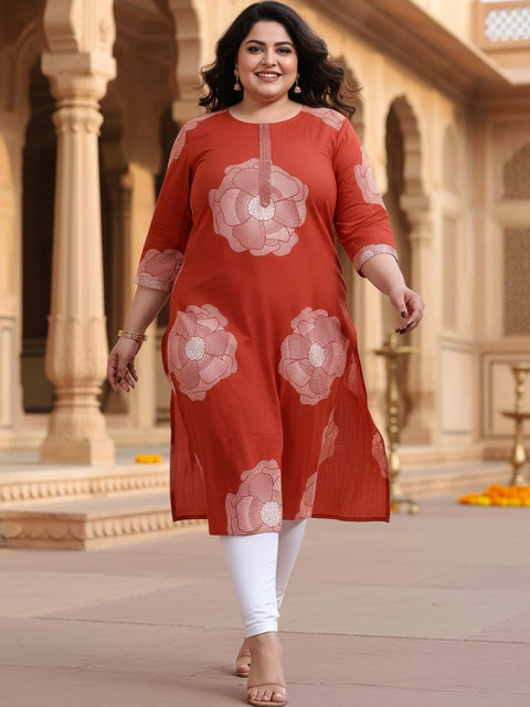 KALINI Women Floral Printed Floral Kurta - Image 5