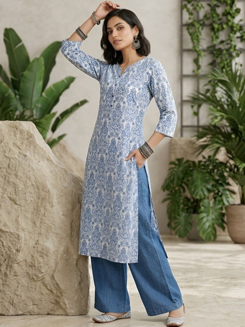Nayo Women Ethnic Motifs Printed Indie Prints Kurta
