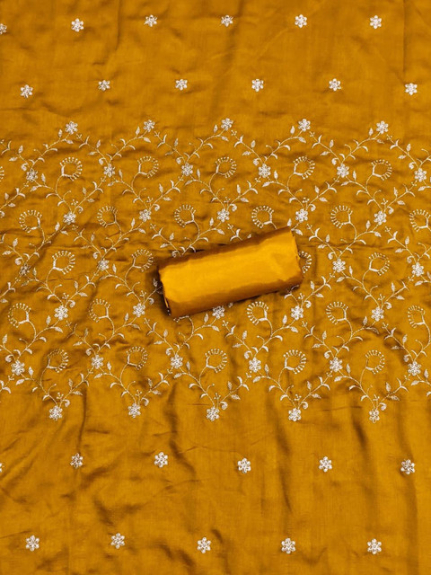F 13 STUDIO Embroidered Unstitched Dress Material - Image 5