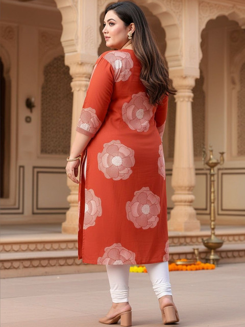 KALINI Women Floral Printed Floral Kurta - Image 2