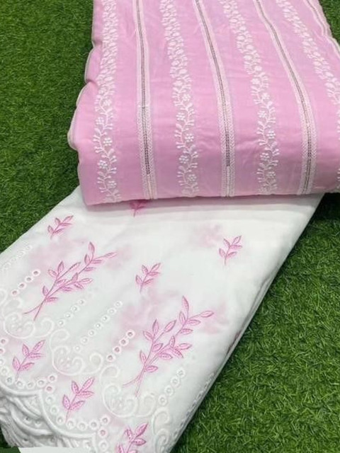 TRYSTON Embroidered Unstitched Dress Material