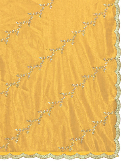 KALINI Embroidered Organza Leheriya Dupatta with Thread Work - Image 4