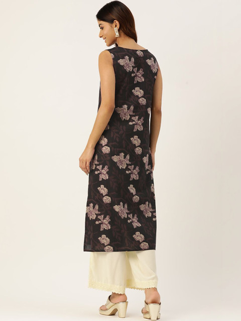 FERANOID Women Floral Printed Floral Kurta - Image 5