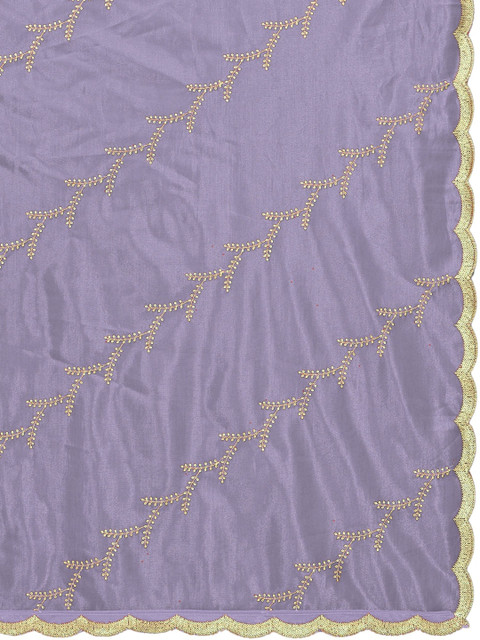 KALINI Embroidered Organza Leheriya Dupatta with Thread Work - Image 4
