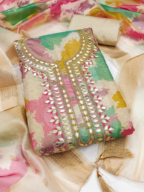 Rangtulika Ethnics Printed Unstitched Dress Material