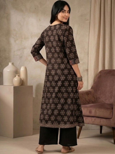 KALINI Women Ethnic Motifs Printed Indie Prints Kurta - Image 2