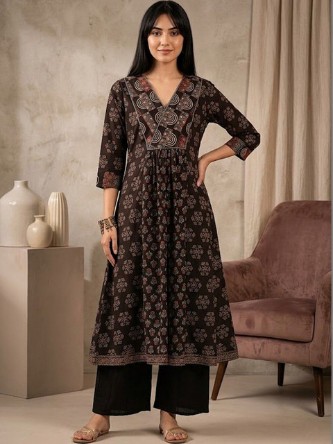 SZN Women Ethnic Motifs Printed Indie Prints Kurta