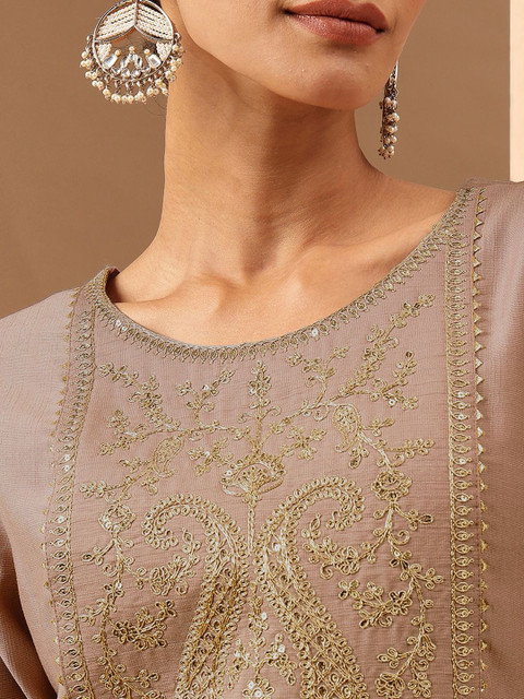 Janasya Women Embroidered Thread Work Kurta - Image 6