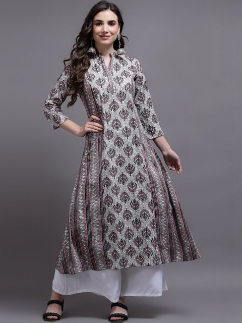 Milvia Women Ethnic Motifs Printed Indie Prints Cotton Kurta