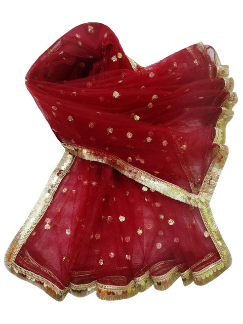 Navti Creations Embroidered Sequinned Dupatta - Image 3