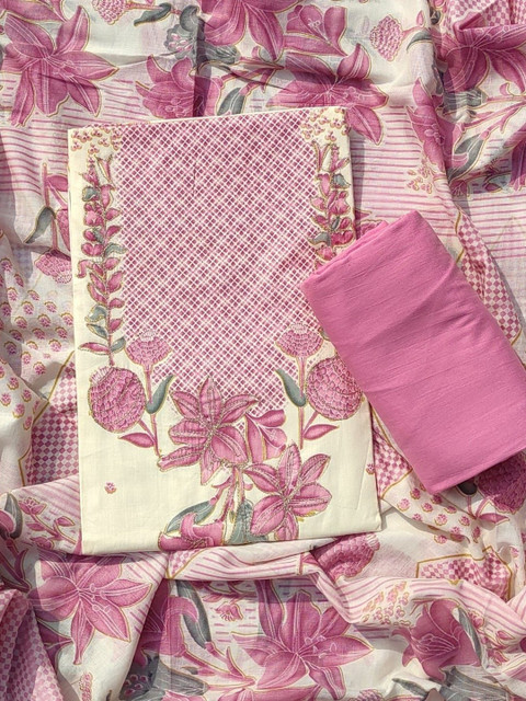GC 80 BY GAURI COLLECTION Printed Pure Cotton Unstitched Dress Material