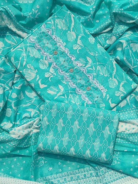 GC 80 BY GAURI COLLECTION Printed Pure Cotton Unstitched Dress Material